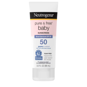 Neutrogena Pure & Free Baby Sunscreen Lotion – SPF 50 – 3 Fl Oz/1pk