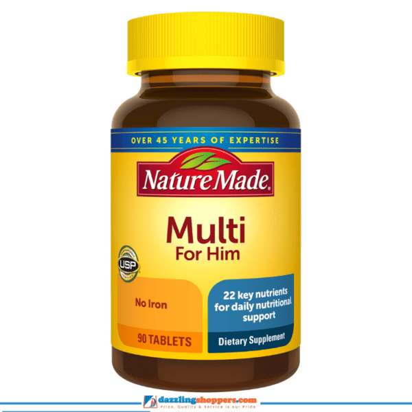 Nature Made Multi for Him No Iron Vitamin | 90 Tabs