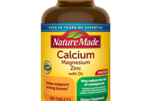 Nature Made Calcium Magnesium Zinc Tablets with Vitamin D, 300 Count