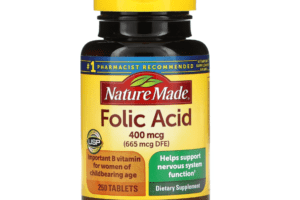 Nature Made, Folic Acid, 400 mcg, 250 Tablets
