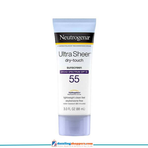 Neutrogena Ultra Sheer® Dry-Touch Sunscreen Broad Spectrum SPF 55 3FL OZ 88 ml, USA