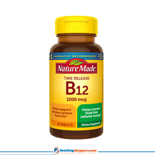 Nature Made Vitamin B12 1000 Mcg, Time Release Tablets - 75ct