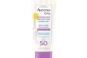 Aveeno Baby Continuous Protection Zinc Oxide Mineral Sunscreen Lotion SPF 50 - 88ml