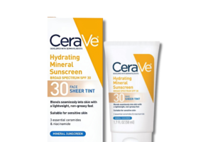 CeraVe Hydrating Mineral Sunscreen SPF 30 (50ml)