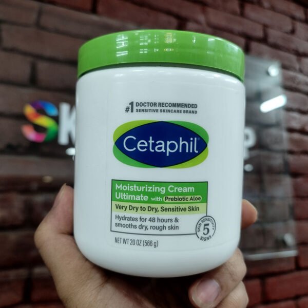 Cetaphil Moisturising Cream Ultimate with Prebiotic Aloe – 566gm