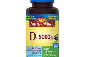 Nature Made Extra Strength Vitamin D3 5000 IU (125 Mcg),Softgels -90ct