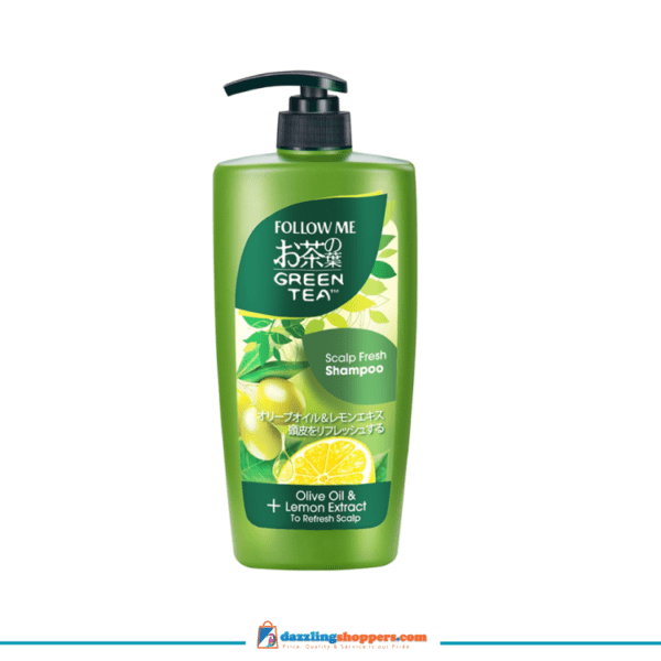 Follow Me Green Tea Scalp Fresh Shampoo (650ml) Made In Malaysia