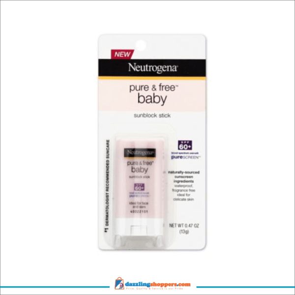 Neutrogena Pure & Free Baby SPF 50 Mineral Sunscreen Stick 0.47 Oz (13 G), USA