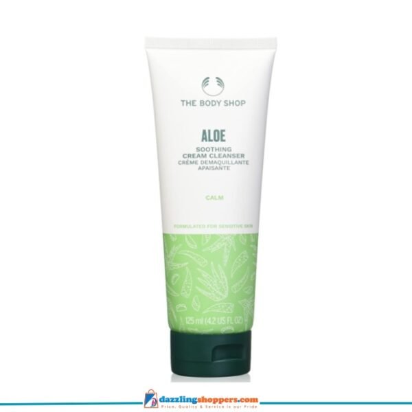 The Body Shop Aloe Soothing Cream Cleanser Calm For Sensitive Skin 125ml