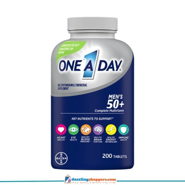 ONE A DAY Men's 50+ Complete Tablets 200ct. 24cs , Made in USA