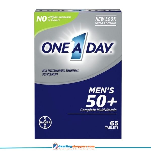ONE A DAY Men's 50+ Complete Tablets 65ct. 24cs, Made in USA
