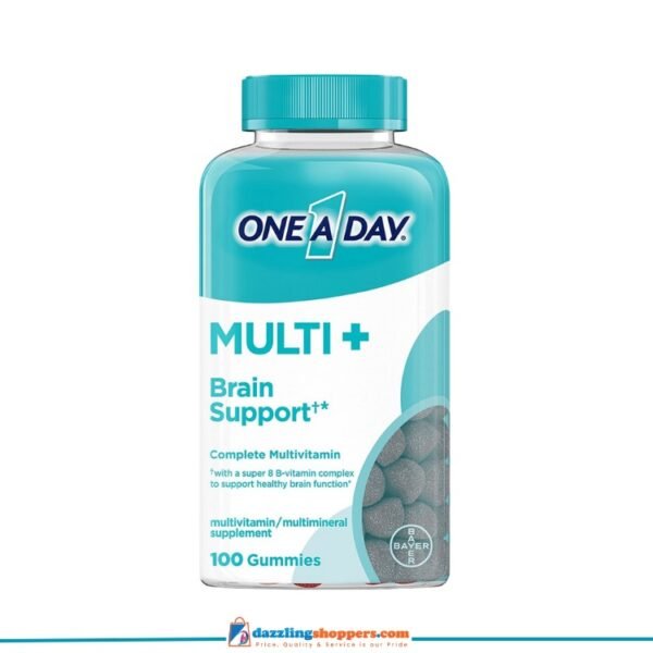 ONE A DAY MULTI+ Brain Support Gummies 100ct. 24cs, Made in USA