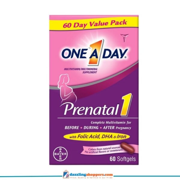 One a Day Women's Prenatal Vitamin 1 with DHA & Folic Acid Multivitamin Softgels - 60ct