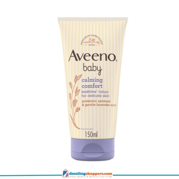 Aveeno Baby Calming Comfort Bedtime Lotion for Delicate Skin 150ml, Made in France