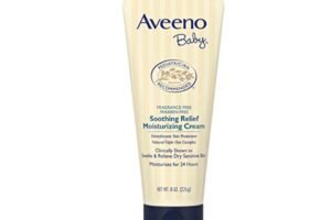 Aveeno Baby Soothing Relief Moisturizing Cream - Hypoallergenic, Fragrance-Free, 8 oz Made in korea