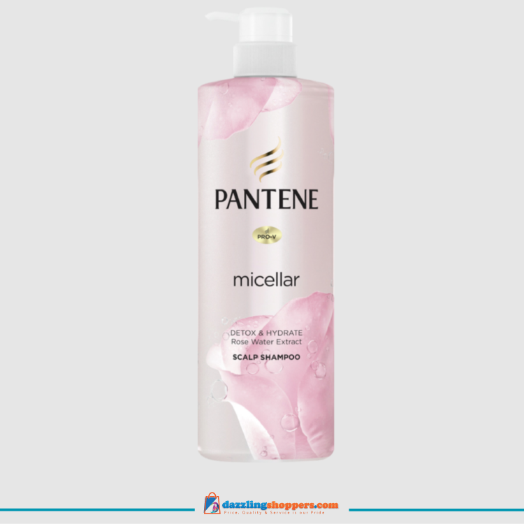 Pantene Scalp Shampoo 530ml Micellar Detox & Hydrate Rosewater Extract