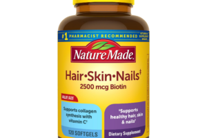 Nature Made Skin and Nails with Biotin 2500mcg 120 Softgels 120 Day Supply