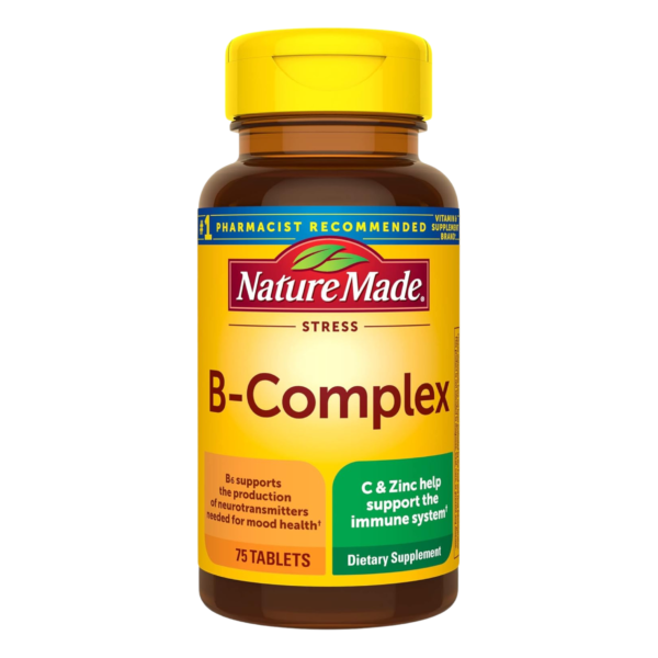 Nature Made Stress B-Complex with Vitamin C and Zinc – 75 Tablets