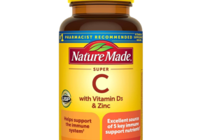 Nature Made Super C with Vitamin D3 and Zinc Dietary Supplement for Immune Support (60 Tablets