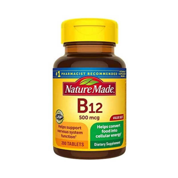 Nature Made Vitamin B12 500 mcg – 200 Tablets