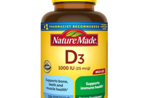 Nature Made Vitamin D3 1000 IU (25mcg) 300 Softgels