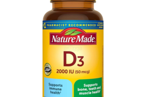 Nature Made Vitamin D3 2000 IU (50 mcg) 90 Softgels: