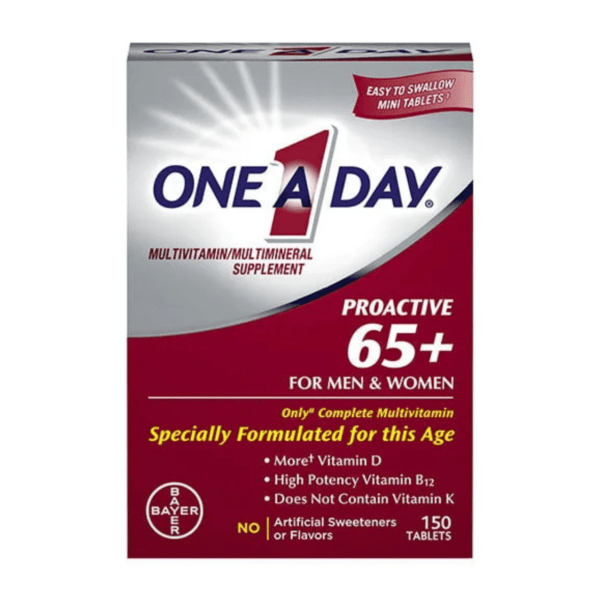 One A Day Proactive 65+ Multivitamin for Men and Women – 150 Tablets