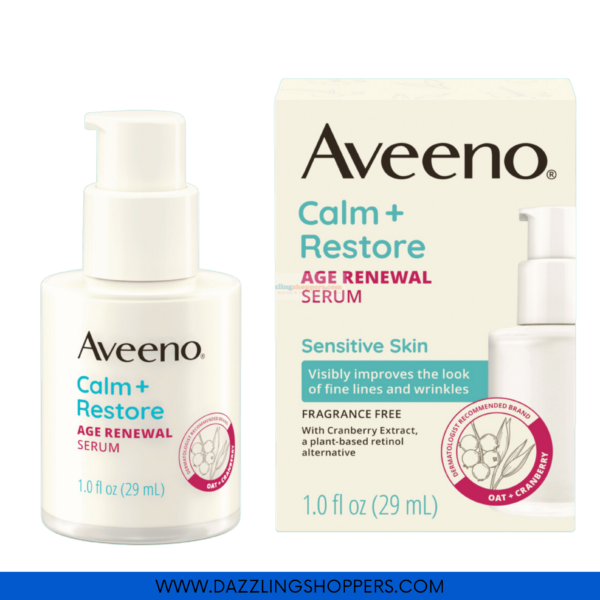 Aveeno Calm + Restore Age Renewal Face Serum