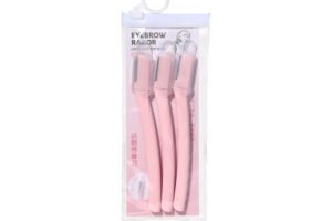 Lmltop Light & Portable Eyebrow Razor 3Pcs Multicolor