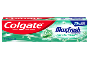 Colgate Max Fresh Breath Strips Clean Mint Toothpaste 178g