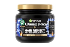 Garnier Ultimate Blends Charcoal & Black Seed Oil Hair Remedy Smoothing Mask 340ml