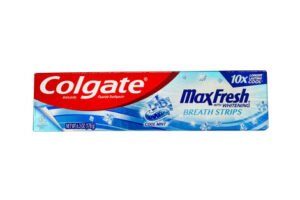 Colgate Max Fresh With Whitening Breath Strips Cool Mint Toothpaste 178g