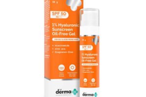The Derma Co 1% Hyaluronic Sunscreen Oil-Free Gel 50g