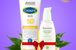 Cetaphil Mineral Sunscreen SPF 50 + Aveeno Face Moisturizer SPF 30