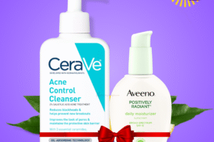 Cerave Acne Control Cleanser (237ml) + Aveeno Face Moisturizer SPF 15