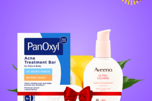 Panoxyl Acne Treatment Bar 10% Benzoyl Peroxide + Aveeno Ultra-Calming Daily Face Moisturizer