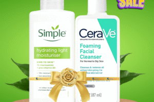 Oily Combo - CeraVe Foaming Cleanser 87 ml + Simple Hydrating Light Moisturiser 125 ml